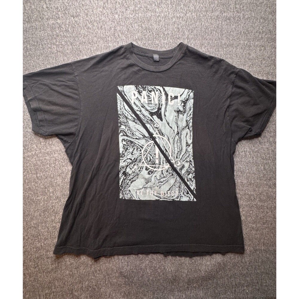 Panic At The Disco Black Shirt Concert Band Tee P!ATD Back Graphic Mens Size XXL